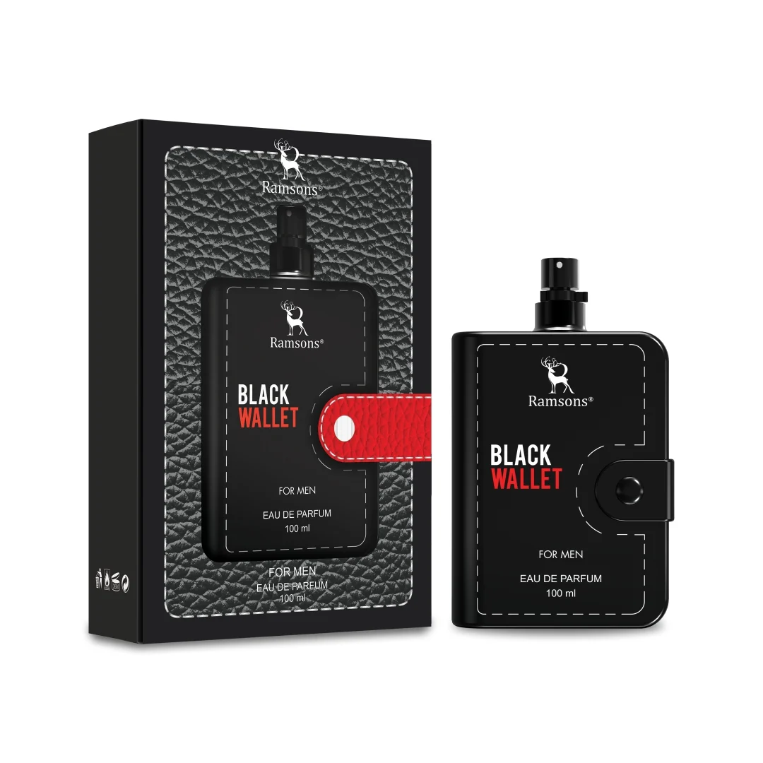 Ramsons Black Wallet For Men - Eau De Parfum - 100ML