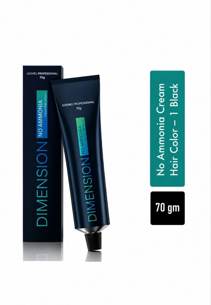 Dimension Hair Colour BASE SHADES 70G (shades no.- 1,3,4,5,6,7,8) (1(BLACK))