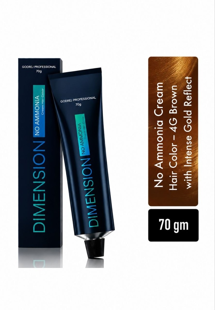 Dimension Hair Colour GOLD REFLECTS 70G (shades no.- 4G, 5G, 7G, 4.3, 5.3, 5.35, 6.34, 9.33) (4G (Brown with Intense Gold Reflect))