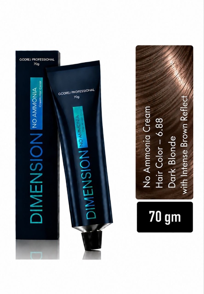 Dimension Hair Colour BROWN REFLECTS 70G (shades no.- 6.88, 8.83) (6.88 (Dark Blonde with Intense Brown Reflect))