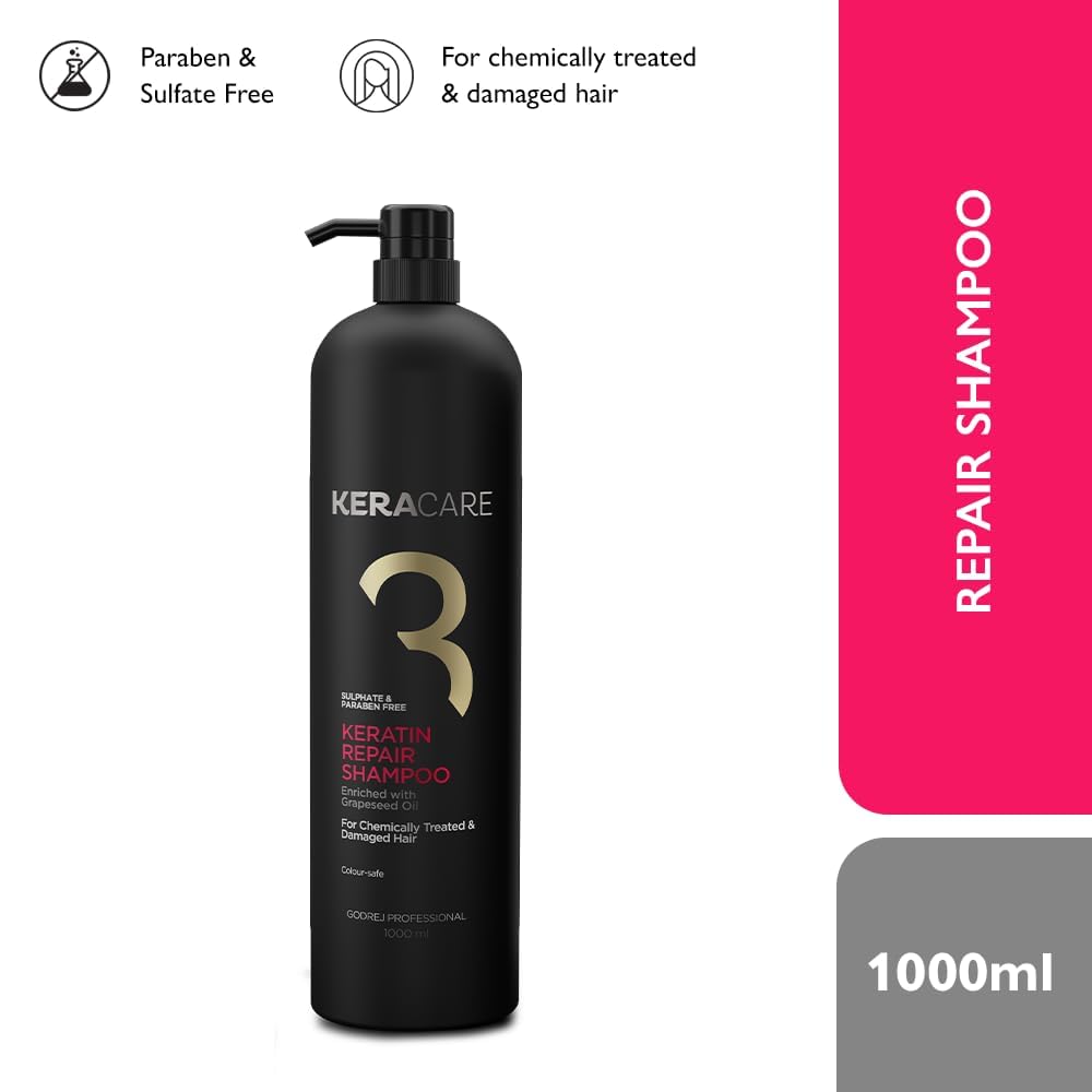 Godrej Professional Keracare Keratin Repair Shampoo 1000ML