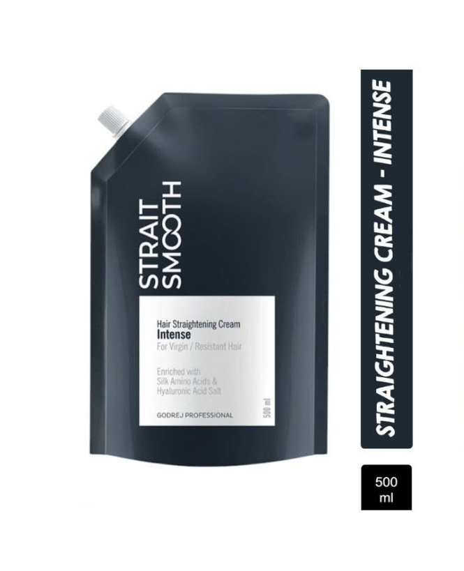 Godrej Professional Strait Smooth Hair Straightening Cream Intense for Virgin/Resistant hair (500ml)