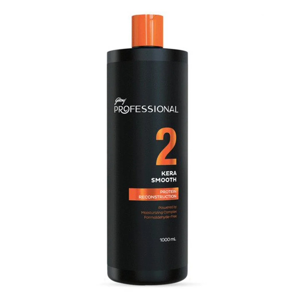 Godrej Professional Kerasmooth Keratin Treatment Protein Reconstruction For Curly, Wavy or Frizzy Hair 1000ml