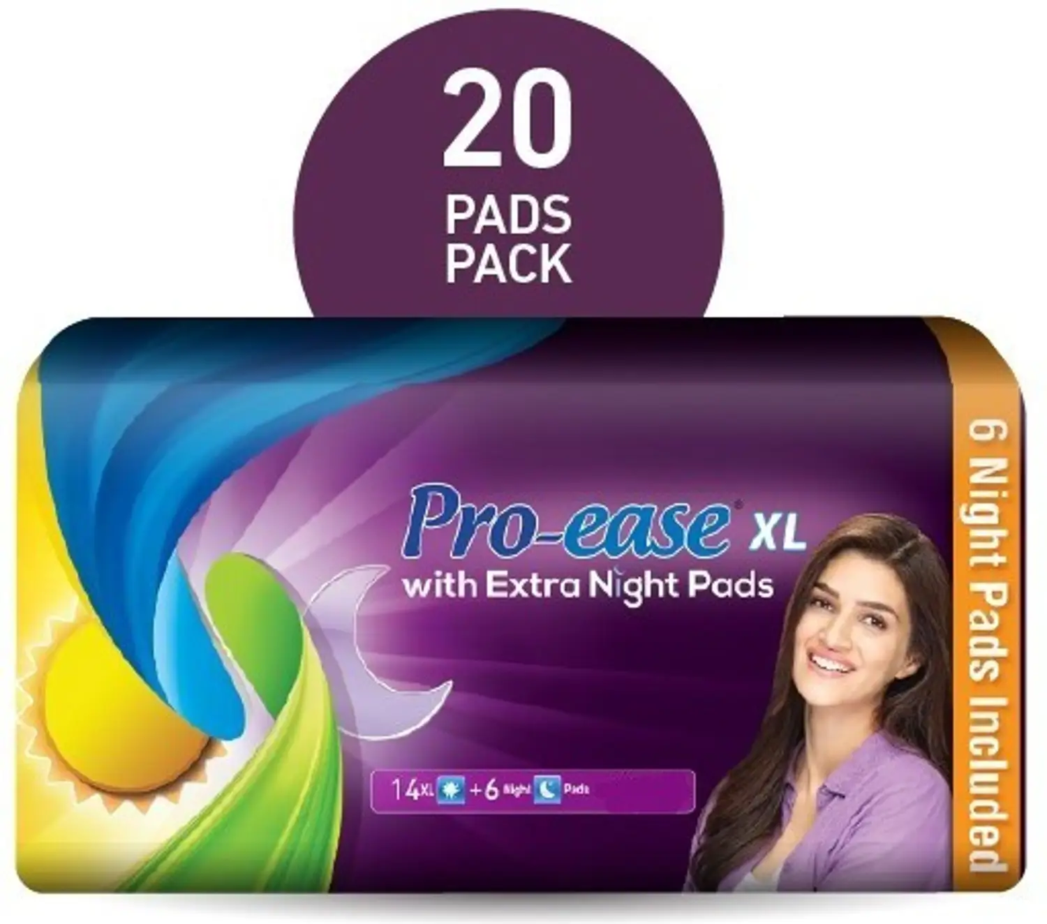 Pro-Ease Day & Night Combo Sanitary Pads - XL