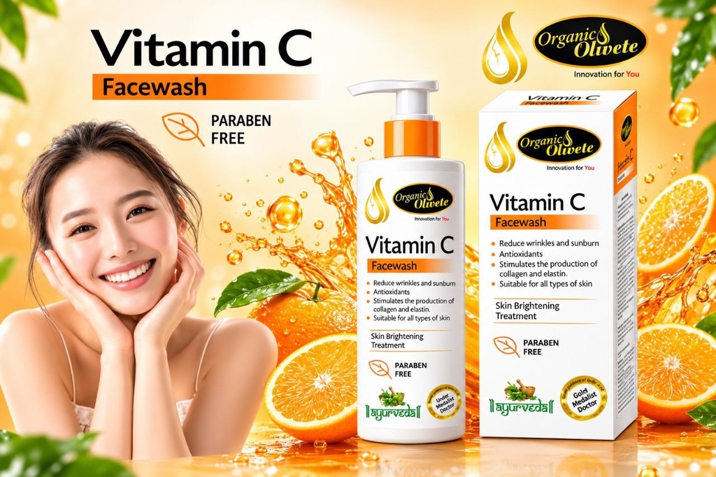 Organic Olivete  Vitamin C Face Wash 200ML