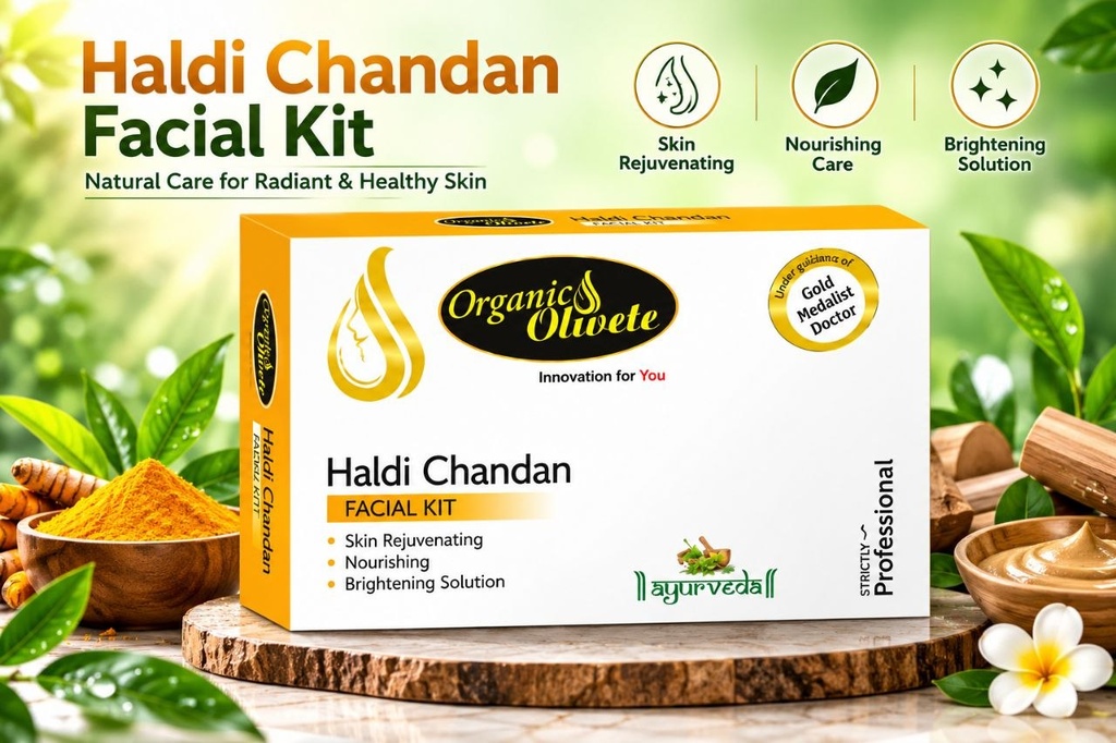 Organic Olivete Haldi Chandan Facial Kit