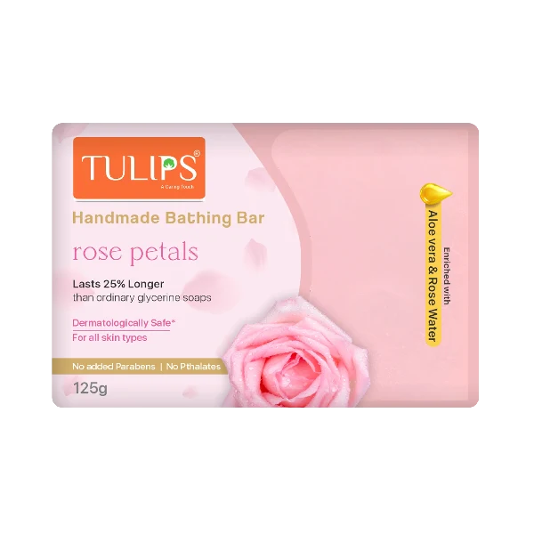 Tulips Rose Petal (125g) Handmade Soap
