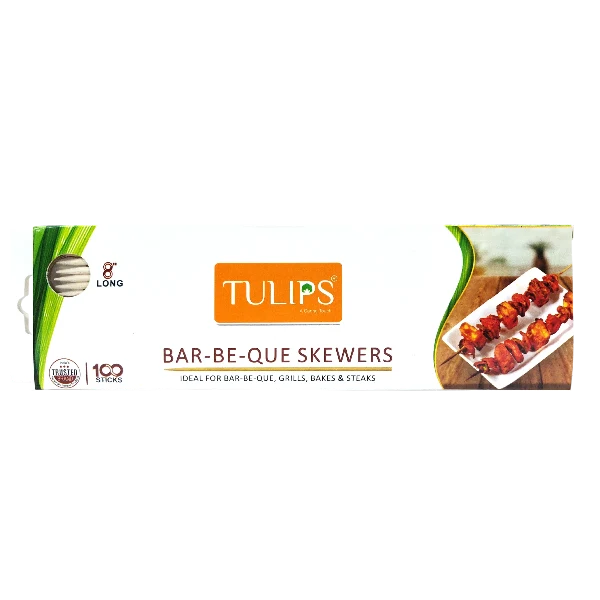 Tulips Wooden Skewers (100 Sticks in a Packet)