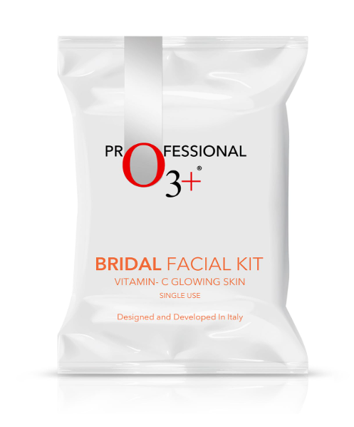O3+ Bridal Facial Kit Vitamin C for Glowing Skin and Radiant Complexion Suitable for All Skin Types (44g+103ml, Single Use)