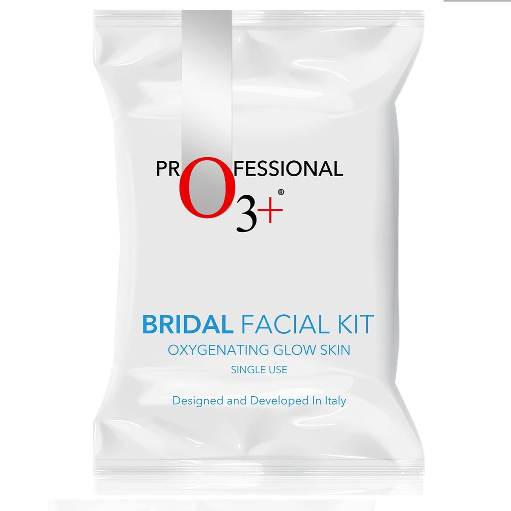 O3+ Bridal Facial Oxygenating Glow Skin Kit for Deep Cleansing, Bright & Radiant Complexion with Hyaluronic Acid | For Oily & Acne Prone Skin (42g+50ml)