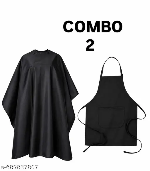 ROOT Polyester Cutting Sheet with Apron for Parlour & Salon – Waterproof, Lightweight & Reusable Premium Polyester Cutting Sheet for Professional Salon & Parlour Use Salon Polyester Cutting Sheet | Durable, Waterproof & Easy to Clean