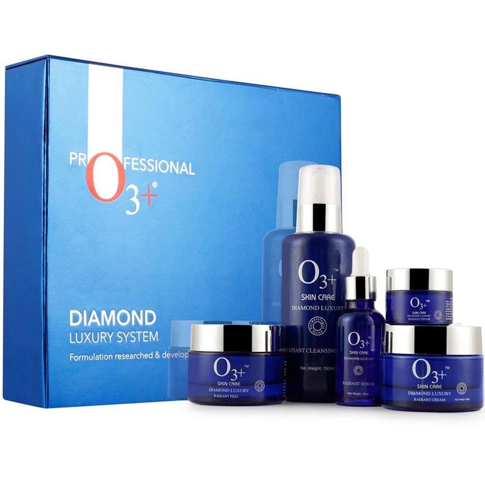 O3+ Diamond Luxury System Facial Kit For Bridal Makeup And Ultra Glow Treatments - Perfect For All Skin Types, Best for Brightening & Glowing Skin