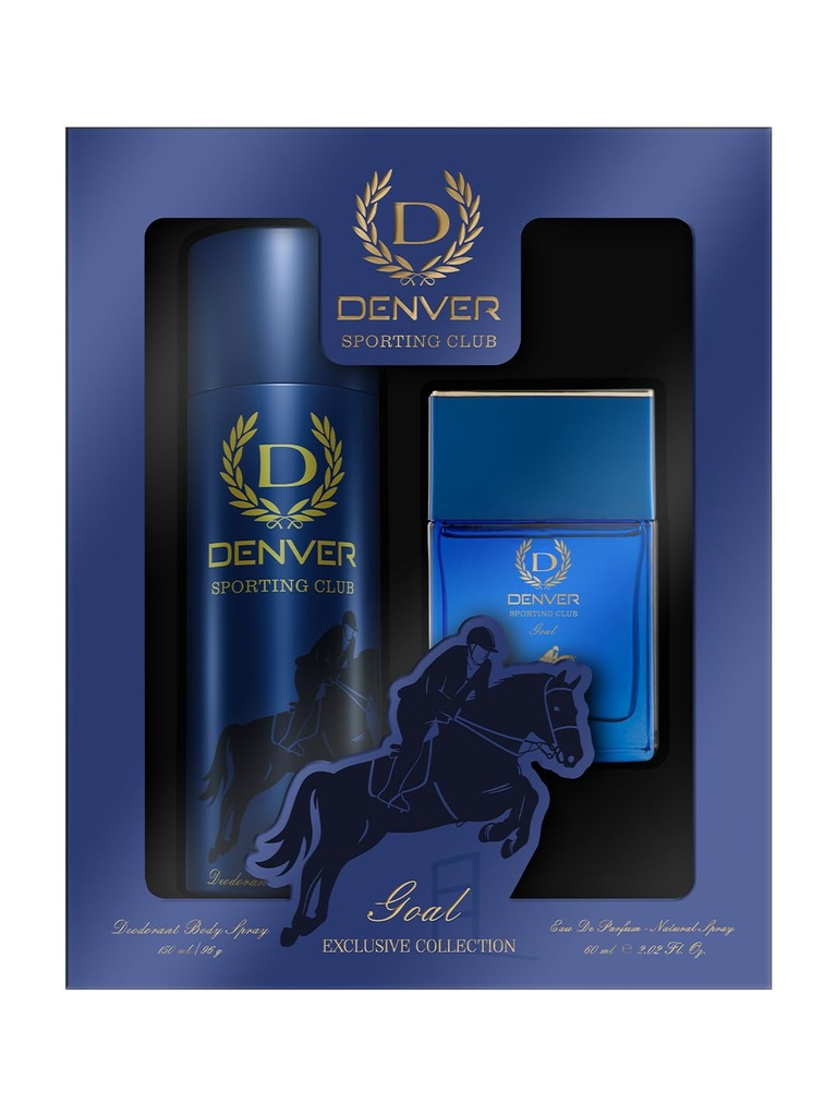 Denver Goal Gift Set - Deodorant - 150ML+ Perfume 60ML - For Men