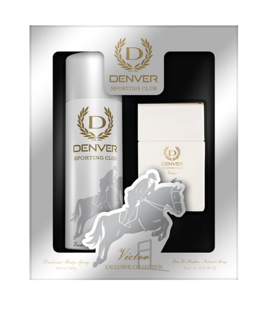 Denver Victor Gift Set - Deodorant - 150ML+ Perfume 60ML - For Men
