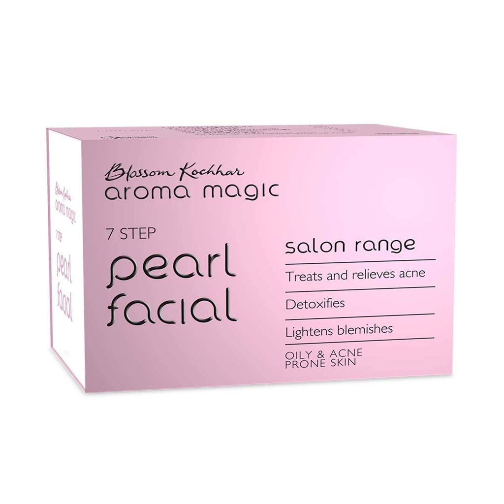Aroma Magic 7 Step Pearl Facial Kit for Oily and Acne-Troubled Skin