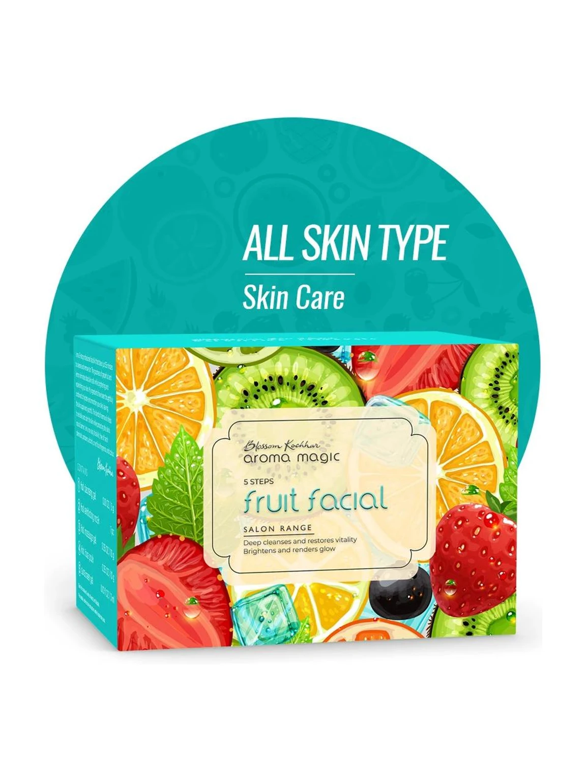 Aroma Magic Fruit Facial Kit Deep Cleansing With Restore Skin 1017 g (5 x 203.4 g)