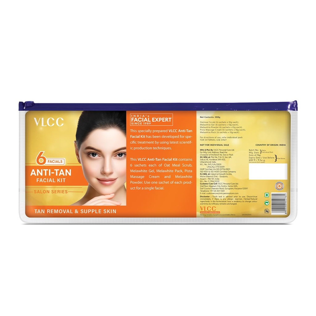 VLCC Salon Series Anti-Tan Facial Kit - ( 6 Facials ) - 300 g
