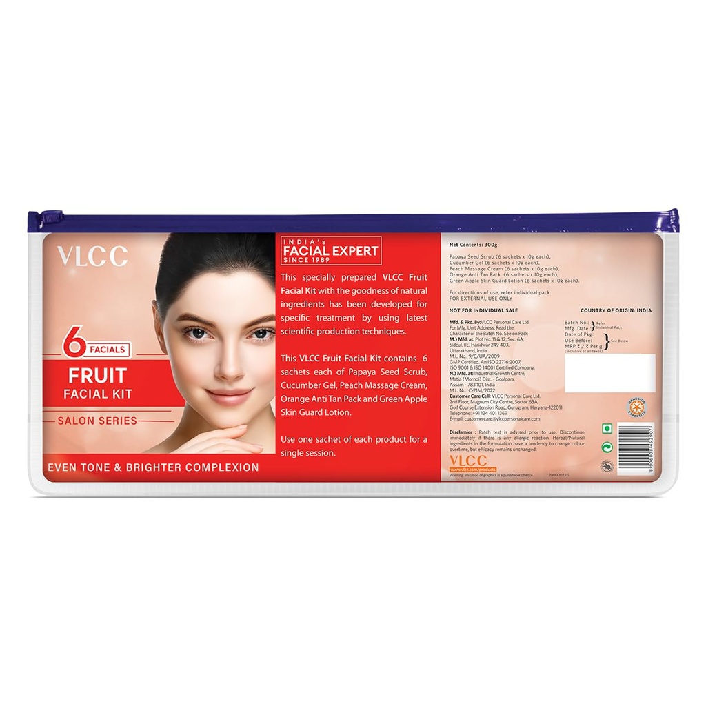 VLCC Salon Series Fruit Facial Kit - ( 6 Facials ) - 300 g